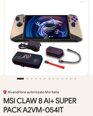 Msi Claw 8 AI+ Super Pack 