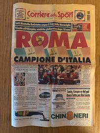 Scudetto Roma 2001- Corriere dello Sport 18/6/2001