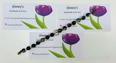 Bracciale fatto a mano in pietre dure