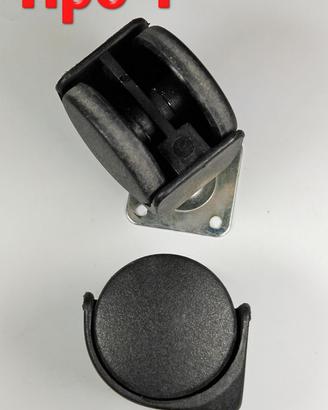 Ruote assortite per carrelli o sedie