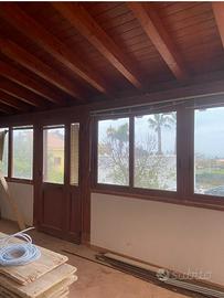 Tettoia 7x4,5 compresi infissi