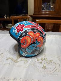 Casco Dmd jet moto harley omologato glitterato