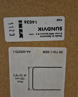 Lettino ikea sundvik