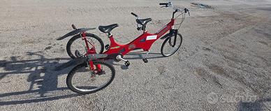 Bicicletta tandem 2 posti