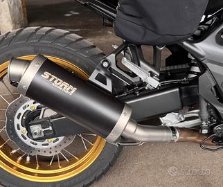 Scarico Storm Mivv Inox Nero Honda XL750 TRANSALP