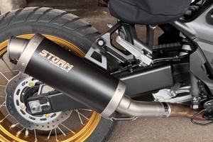 Scarico Storm Mivv Inox Nero Honda XL750 TRANSALP