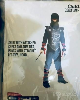 Costume carnevale guerriero ninja