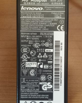 NUOVO alimentatore originale Lenovo 42T4424