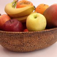 Ciotole ovali in CORALLO porta frutta o pane