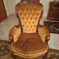 Coppia poltrone in velluto