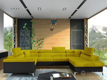 DIVANO LETTO ANGOLARE ELEGANTISSIMO CON BOX!