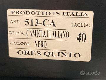 Camicia Ores Quinto tg 40 Nero