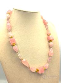 Collana Quarzo Rosa