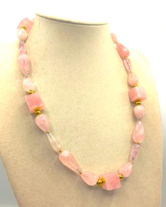 Collana Quarzo Rosa