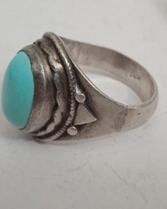 Anello Argento 925 Pasta Turchese