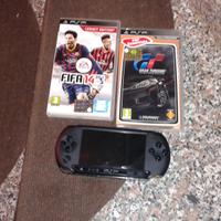 psp portatile,con 2 giochi