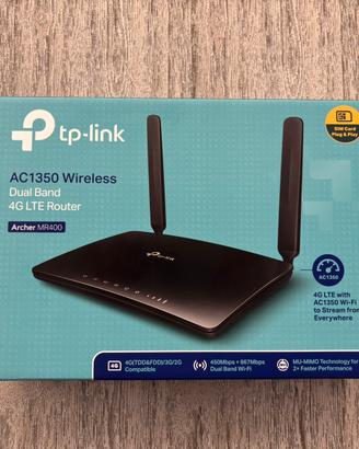 TP-Link Archer MR400 4G LTE AC1350 Wi-Fi Dual Band