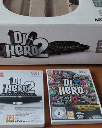 Wii dj Hero e Wii dj Hero 2 più omaggio 
