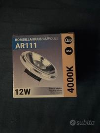 Lampadina led per faretti luce bianca 4000k 12w