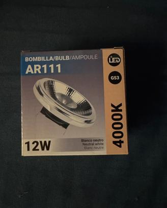 Lampadina led per faretti luce bianca 4000k 12w