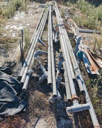 Tubi ferro zincato da 2 pollici. 