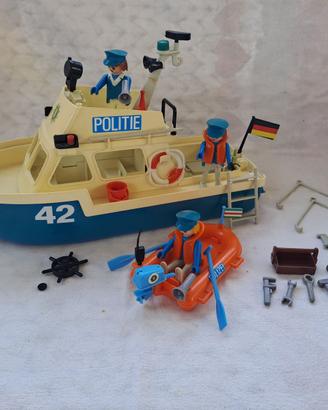 playmobil 3539 barca della polizia