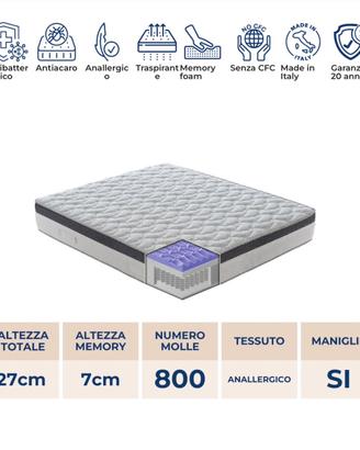 Materasso una piazza e mezza