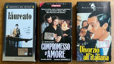 vhs 3 film da collezione
