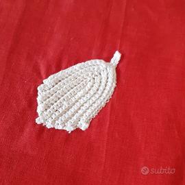 tovaglia rossa di lino