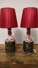 Lampada artigianale con bottiglia  – Pezzo unico