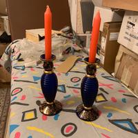 2 candelieri Natale Studio Pitti Vetro artigianale