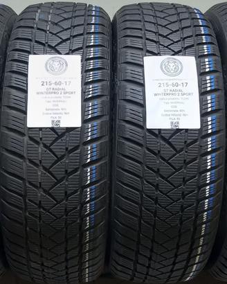 4 GOMME 215 60 17 GT RADIAL A72299
