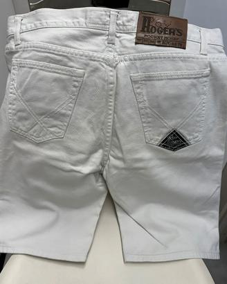 Bermuda jeans Roy Rogers bianchi tg. 30 uomo