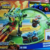 Hot Wheels Monster Trucks Sharks vs Dinos Dragon