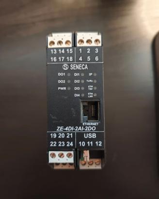 COME NUOVO Seneca ZE-4DI-2AI-2DO Modulo IO misti /