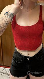 corsetto rosso