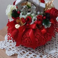 bon bon natalizio con natività 