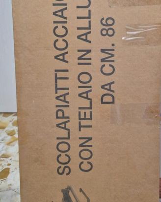scolapiatti in acciaio inox