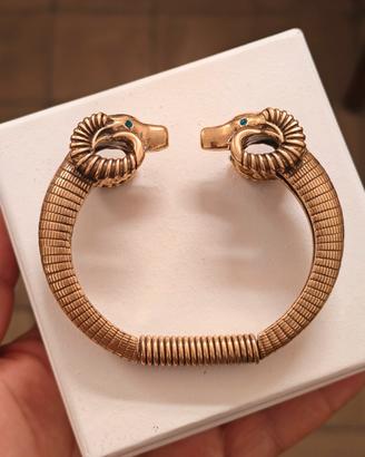 Bracciale vintage teste di ariete donna 