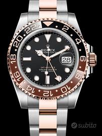 Rolex gmt Rootbeer acc. oro rosa 126711CHNR 2025