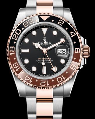 Rolex gmt Rootbeer acc. oro rosa 126711CHNR 2025