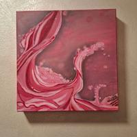 Dipinto contemporaneo 30x30 – Pink Splash
