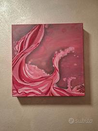 Dipinto contemporaneo 30x30 – Pink Splash