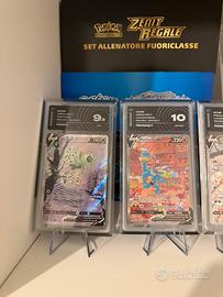 Carte pokemon gradate