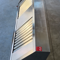 CAPPA INOX ASPIRANTE con motore e filtri cm 150x70