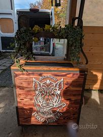 banco birra spillatura 4 vie 