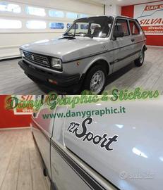 Kit adesivi fiat 127 sport / kit 127 5 speed /Top