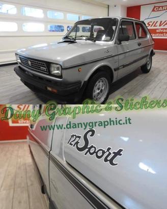 Kit adesivi fiat 127 sport / kit 127 5 speed /Top