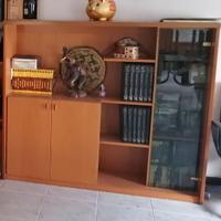 Porta televisione e libreria