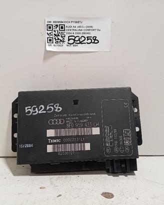 CENTRALINA COMFORT AUDI A4 Cabrio Serie B6 (8H7) 8